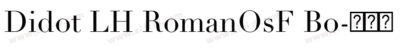 Didot LH RomanOsF Bo字体转换